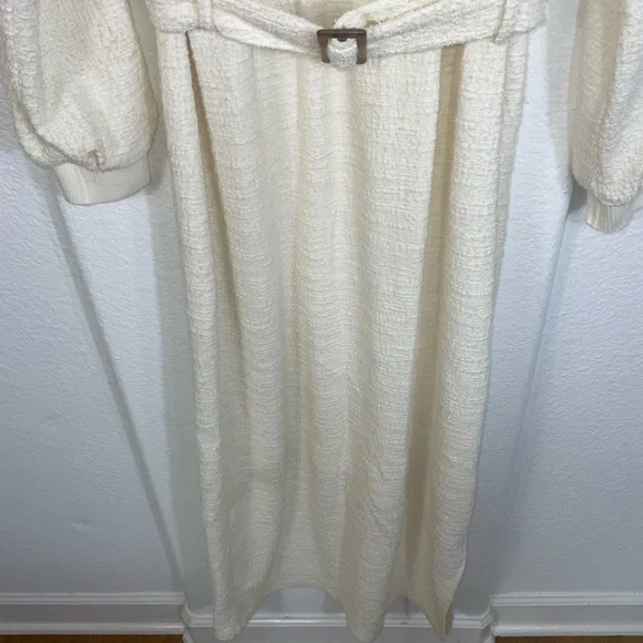 Anthropologie Cream Midi Dress - Picture 5 of 8